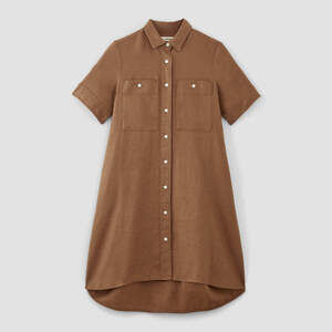 Everlane Daytripper Dress in Linen (Carob Brown) - OVERSIZED FITS SM OR MED